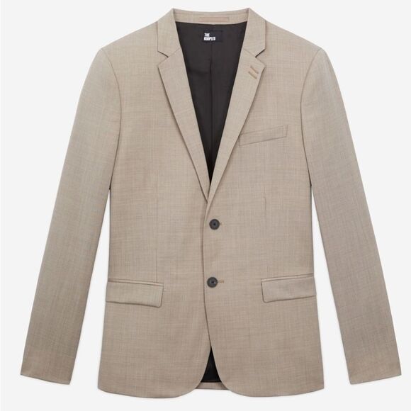 NWT The Kooples Men's Tan Blazer (34R) - Picture 1 of 4